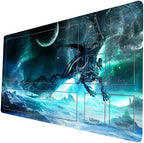 MTG Playmat, Game Play Mat for MTG TCG 24 x 14 inches Trading Card Inked Game Playmats with Storage Bag Smooth Rubber Surface Battle Game