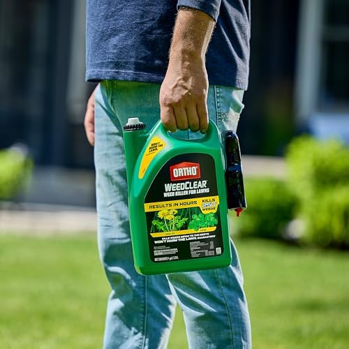 Ortho WeedClear Weed Killer for Lawns: Ready-To-Use, With Trigger Sprayer, Won't Harm Grass (When Used as Directed), Kills Dandelion & Clover, 1 gal., (Packaging may vary)