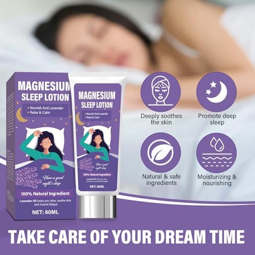 Magnesium Lotion for Kids & Adults - Magnesium Cream, Nighttime Magnesium Oil, Topical Magnesium to Suppert Rapid Calming, Deep Sleep, Soothe & Nourish Skin, Bedtime & Night