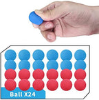 YEEBAY Shooting Game Toy for Age 6, 7, 8,9,10+ Years Old Kids, Boys - 2pk Air Guns & Shooting Target & 24 Foam Balls - Ideal Gift - Compatible with Toy Guns