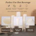 Lamosi 300 Pack Paper Cups 8 oz, Disposable Coffee Cups, Paper Coffee Cups 8 oz, White Hot/Cold Beverage Drinking Cup for Water Juice or Tea, Office Party Home Travel
