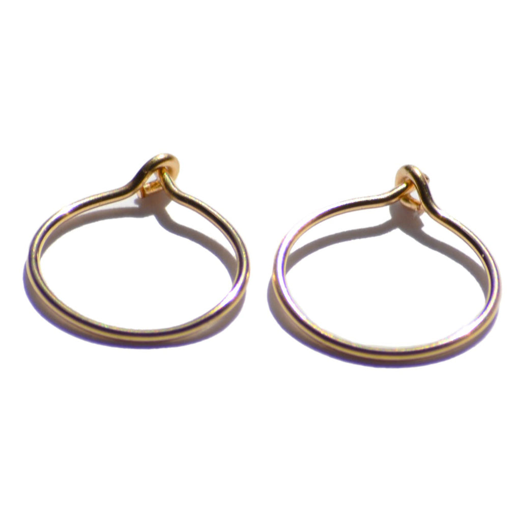 14k Real Gold Thin Hoop Earrings | Hoops Gold Hoop Earrings for Women Tiny Dainty 14 Karat Small Earring Hoops Mini Hugging Petite 14 Carat Wire Endless Skinny Earings Aretes Argollas Huggies Jewelry | Handmade in FL (12 mm, 14k yellow gold)