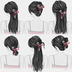 3 Pcs Bow Hair Clips Elegant Hair Claw Butterfly Hair Accessories for Girls Nonslip Butterfly Clips Hair Styling Accessories for Women