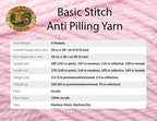 Lion Brand Basic Stitch Anti-Pilling Red Heather 202-400 (3-Skeins - Same Dye Lot) Worsted Medium #4 Acrylic Yarn for Crocheting and Knitting with Project Bag