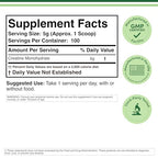 Creatine Monohydrate Powder 1.1lbs (100 Servings of 5 Grams Each) - No Fillers, Vegan Safe, Non-GMO, Gluten Free by Double Wood