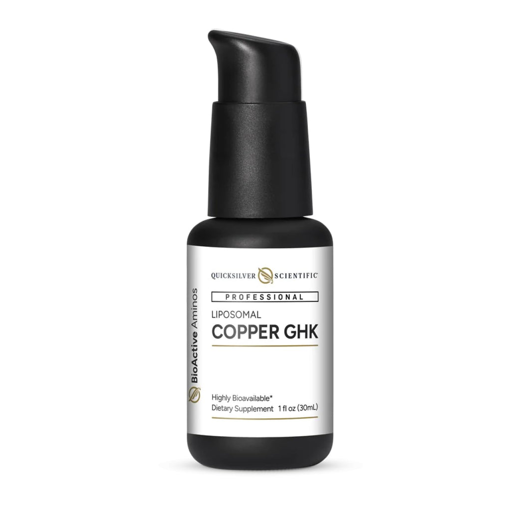 Quicksilver Scientific Oral Liposomal Copper GHK - Oral Liposomal Supplement for Collagen Support - Vegan, Gluten-Free, Sugar-Free & Non-GMO - 1 fl oz (30 Servings)