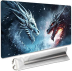 Board Game 14x24in MTG Playmat Compatible for OCG CCG RPG TCG Playmats (Dragon Fight)