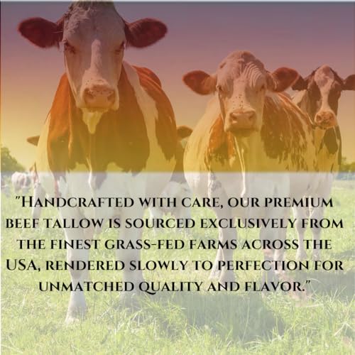 100% Grass-Fed Beef Tallow Balm, Moisturizing Cream with Manuka Honey, Beeswax & Olive Oil – Handmade All-Natural Skincare for Soft, Smooth Skin(2oz) (2oz, Orange)