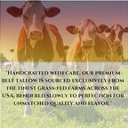 100% Grass-Fed Beef Tallow Balm, Moisturizing Cream with Manuka Honey, Beeswax & Olive Oil – Handmade All-Natural Skincare for Soft, Smooth Skin(2oz) (2oz, Orange)