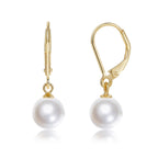 Mameloly Pearl Earrings for Women 14K Gold Plated Sterling Silver 925