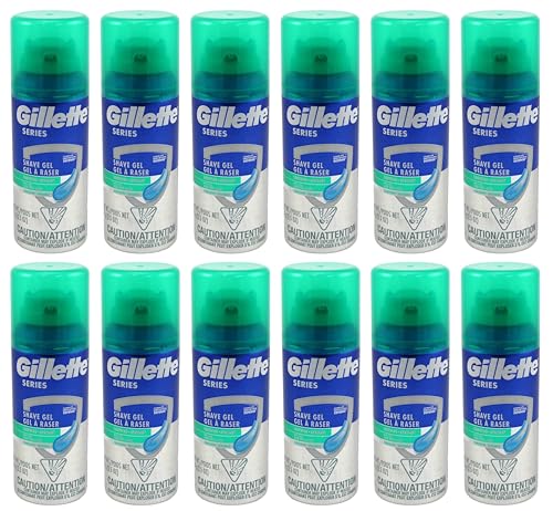 Gillette Series Shave Gel 2.5 Ounce (12 Pieces) Sensitive