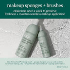 EcoTools Makeup Brush Cleansing Pad + Deep Clean Shampoo Bundle, Brush Cleaner Mat & Makeup Brush Cleanser For Deep Cleaning Tools, Clean Formula, Cruelty-Free, & Vegan, 2 Piece Set