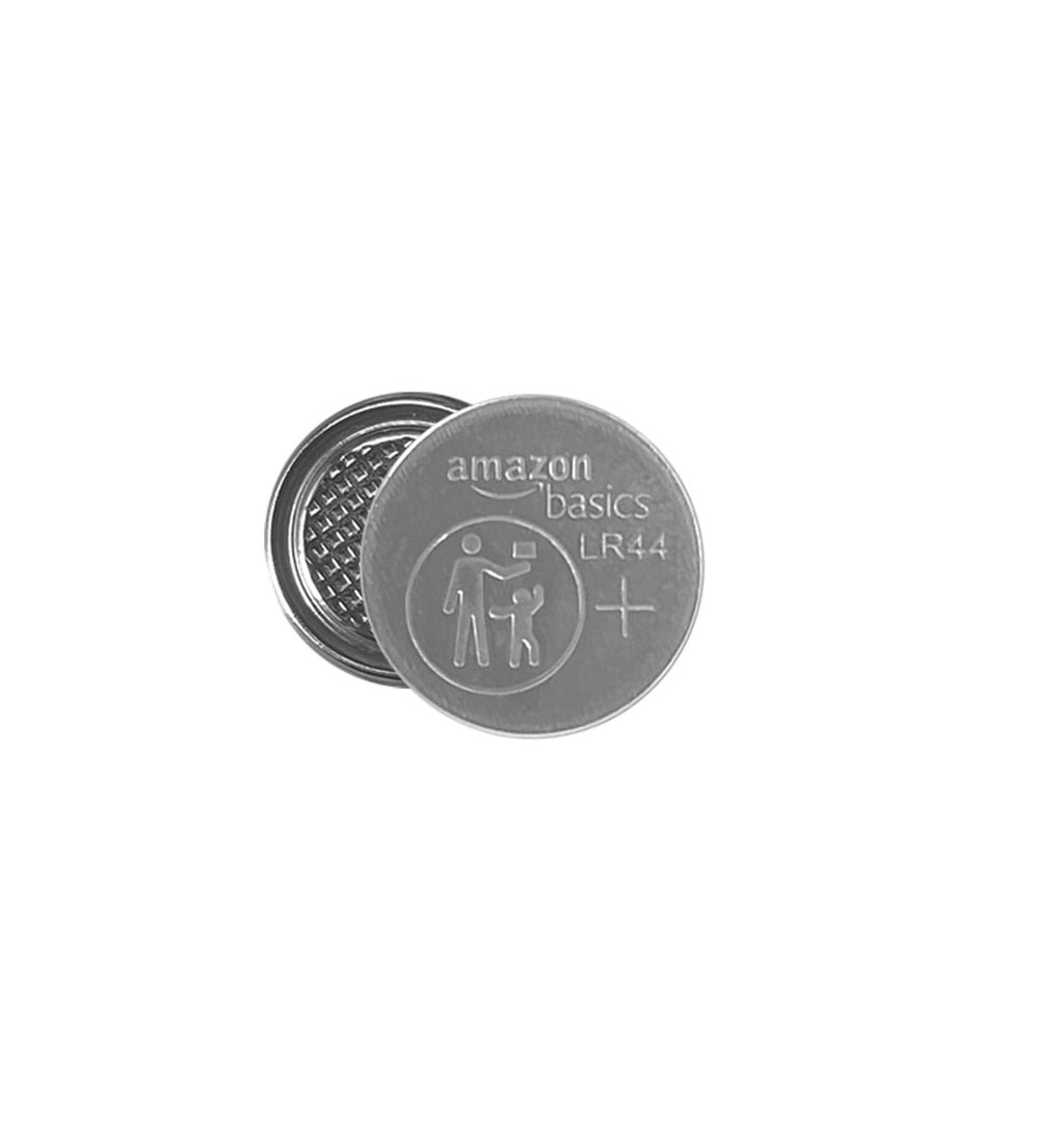 Amazon Basics 12-Pack LR44 Alkaline Button Cell Batteries, 1.5 Volt, Long Lasting Power, Mercury-Free