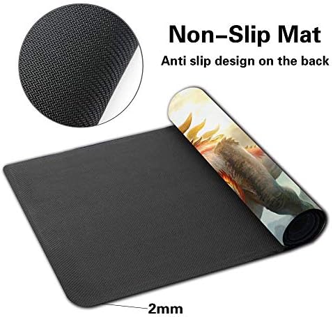 Board Game TCG Playmat Table Mats Games Size 60X35 cm Mousepad Compatible for MTG CCG RPG Trading Card Game (Gishath, Sun's Avatar)