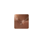Tewiky Layered Sterling Silver Necklace for Women, Dainty Cubic Zirconia Pendant Necklace Simple Chain Choker Necklaces Jewelry Fashion Set Gifts