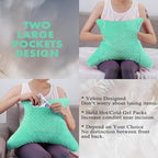Hysterectomy Pillow with Pocket, Hysterectomy Recovery Abdominal Pillow, Post Surgery Pillow for Abdomen, C-Section Recovery Pillow, Mastectomy, Tummy Tuck, Hernia, Abdominal Surgery Must Haves