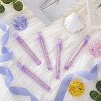 60 Count Wedding Mini Bubble for a Wedding Wands Bulk Heart Bubble Wand for Guests Send Off Party Supplies Valentine Anniversaries Celebration (Lavender)