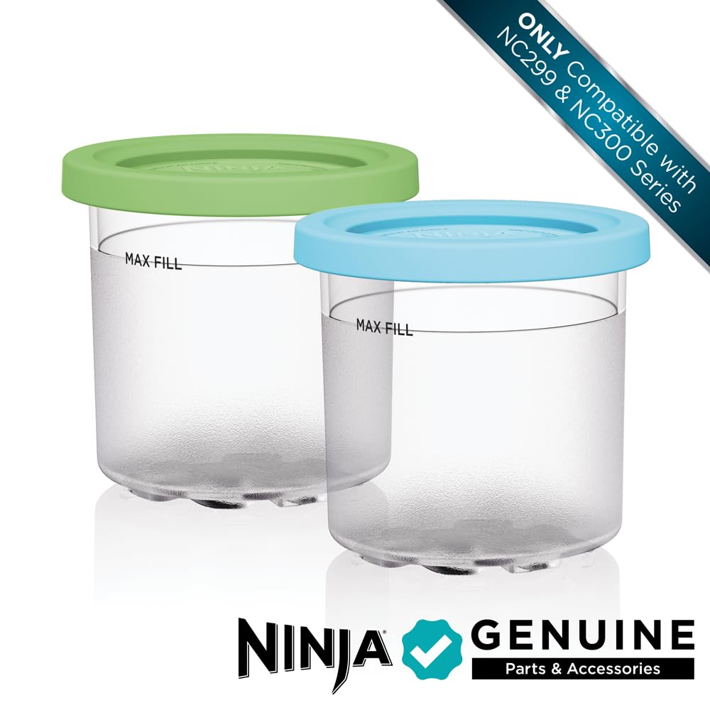 Ninja® CREAMi® Original Pints 2 Pack with Storage Lids, XSKPLID2CD