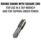 Drill America 1-1/2"-12 Carbon Steel Plug Tap (Pack of 1), DWT Series