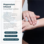 MAG I.C. Magnesium Lotion Infused with Cucumber for Fast Relief, Soothes and Relaxes Muscles, Effective and Quick Absorption, Fragrance-Free, 90mL