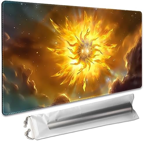 Board Game 14x24in MTG Playmat Compatible for OCG CCG RPG TCG Playmats (Bright Order)