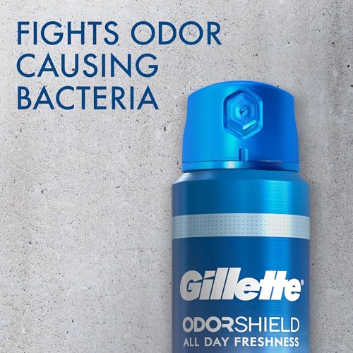 Gillette Aluminum Free Deodorant for Men, Dry Spray, Glacier Water, 4.3oz (Pack of 3)
