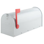 Metal Mailboxes for Outside Post Mount, RAINHOL Residential Mailbox, Galvanized Steel Heavy Duty Outdoor Mail Box, Standard Compacity, 20 x 8.7 x 6.7 inches, Gray