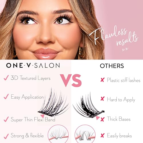 154 Pc DIY Luxe Eyelash Cluster Glam Volume,Fluffy 3D Individual Natural Lash Eyelash Clusters,10-18mm Soft Lashes