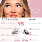154 Pc DIY Luxe Eyelash Cluster Glam Volume,Fluffy 3D Individual Natural Lash Eyelash Clusters,10-18mm Soft Lashes