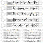 120 Count Wedding Mini Bubble for a Wedding Wands Bulk Heart Bubble Wand for Guests Send Off Party Supplies Valentine Anniversaries Celebration (Love Always)