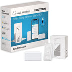 Lutron Caseta Smart Plug Start Kit for Lamps, Plug-in Lamp Dimmer Switch with Smart Bridge and Pico Remote, Compatible with Alexa, Apple HomeKit, and The Google Assistant, P-BDG-PKG1P, White