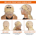 360 Lace Front Wigs Human Hair 613 long Lace Front Wig Human Hair straight Full Lace Human Hair Wigs 200 Density HD Lace Front Wigs 30 Inch