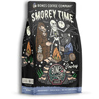 Bones Coffee Company S'morey Time Flavored Coffee Beans, Whole Bean Coffee Medium Roast Low Acid, S'mores and Graham Crackers Flavor (12 oz)
