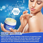 Magnesium Cream, Magnesium Lotion for Sleep, Topical Magnesium Oil Cream for Feet, Legs or Arms, Magnesium Sleep Cream with Essential Oils, Lavender, 3.17 Oz - Safe and Easy to Absorb