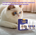 Cataract Drops for Dogs, Dog Eye Drops, Dog Eye Infection Treatment, Long Lasting Hydration, Clean Tear Stains, Remove Eye Stains, and Relieve Dryness(2 x 15 mL)