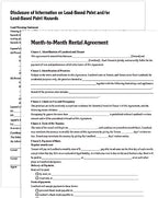 Adams Month-to-Month Rental Agreement, Forms and Instructions (LF255),White