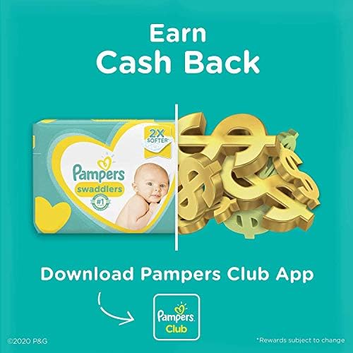 Pampers Swaddlers Newborn Diapers, Size 1, 96 Count