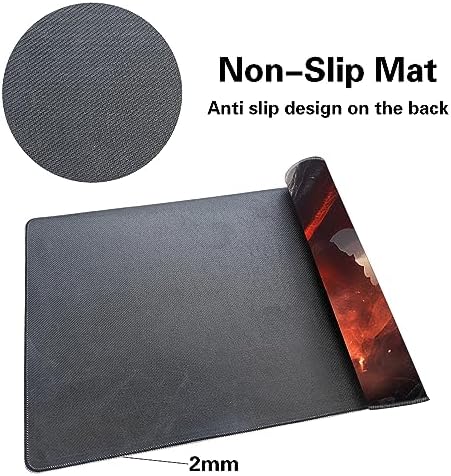 MTG Playmat - Non-Slip Backing Printing, Ideal for Card Game Enthusiasts TCG Playmat (Dragon Roar-No Deck)