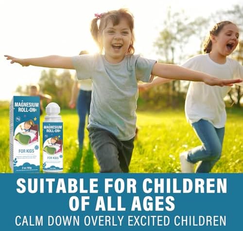Magnesium Lotion for Kids, Magnesium Roll on for Sleep & Calm - Help Children Calm and Sleep, Support a Balanced Mood, Bedtime & Night