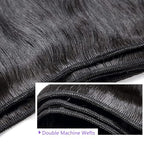 Brazilian Hair Straight Wave 3 Bundles Human Hair 10A Grade Unprocessed Virgin Remy Hair Bundles 24 26 28 Inch Silk Straight Hair Bundles Human Hair Weave Bundles Hair Extensions Double Weft