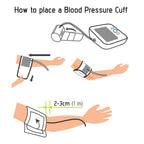 Paramed Blood Pressure Monitor - Bp Machine - Automatic Upper Arm Blood Pressure Cuff 8.7-16.5 inches - Large LCD Display 120 Sets Memory - Device Bag & Batteries Included