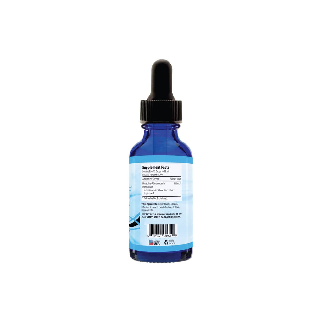 Absonutrix Huperzine-A Liquid Supplement 400 mcg, 200 Servings per Bottle of 4oz, Made in USA, Quick Absorption, Quality Potent Ingredients, Non-GMO, GMP Certified Facility, Cruelty-Free Products