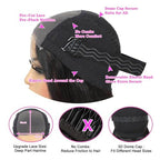 Wear and Go Glueless Wigs Human Hair Pre Plucked Pre Cut Deep Wave Curly Bob Wig Human Hair Lace Front Wigs for Black Women 4x4 Lace Closure Human Hair Bob Wigs Glueless 8 Inch
