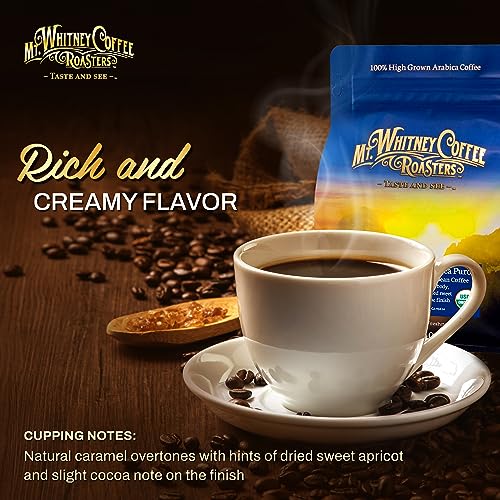 Mt. Whitney Organic Papua New Guinea, Medium Dark Roast, Low Acid, Coffee (Ground, 12oz)