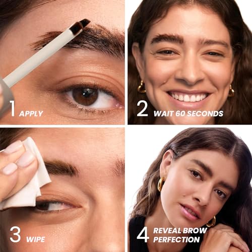 Wonderskin Eyebrow Tint - Wonder Blading Brow Stain & Go Masque, Long Lasting Brow Tint, Transfer Proof and Smudge Proof Eyebrow Stain (Blonde)