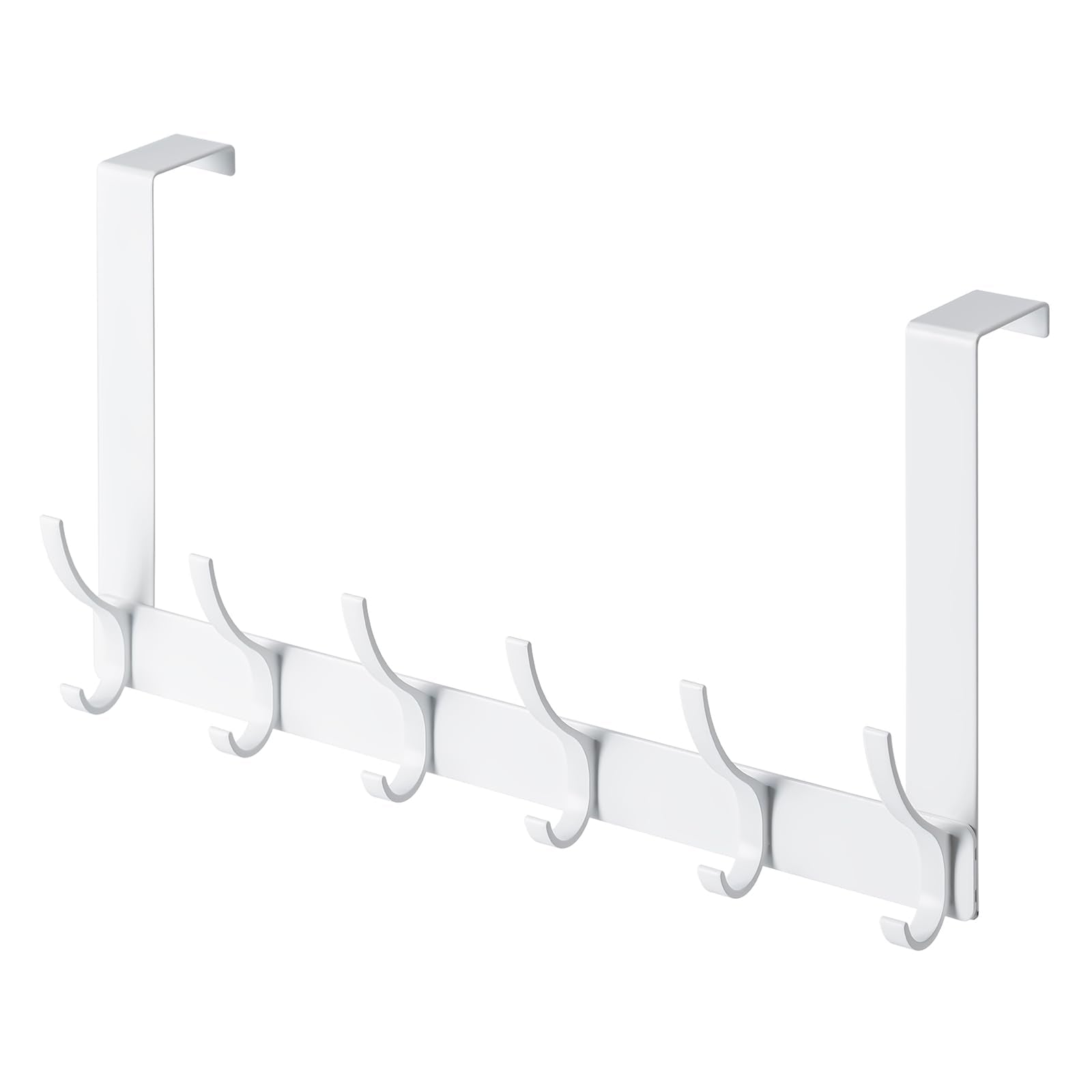 Over The Door Hooks,Door Hanger Hooks for Hanging (White, Fit 1-3/4" Doors)
