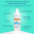 BioForce Pure Hypochlorous Acid Spray for Face & Body - Acne-Prone Skin & Eczema, Piercing aftercare, Made in Canada, Gentle Skin Cleanser & Toner, pH Balanced, Non-comedogenic (33 Oz)