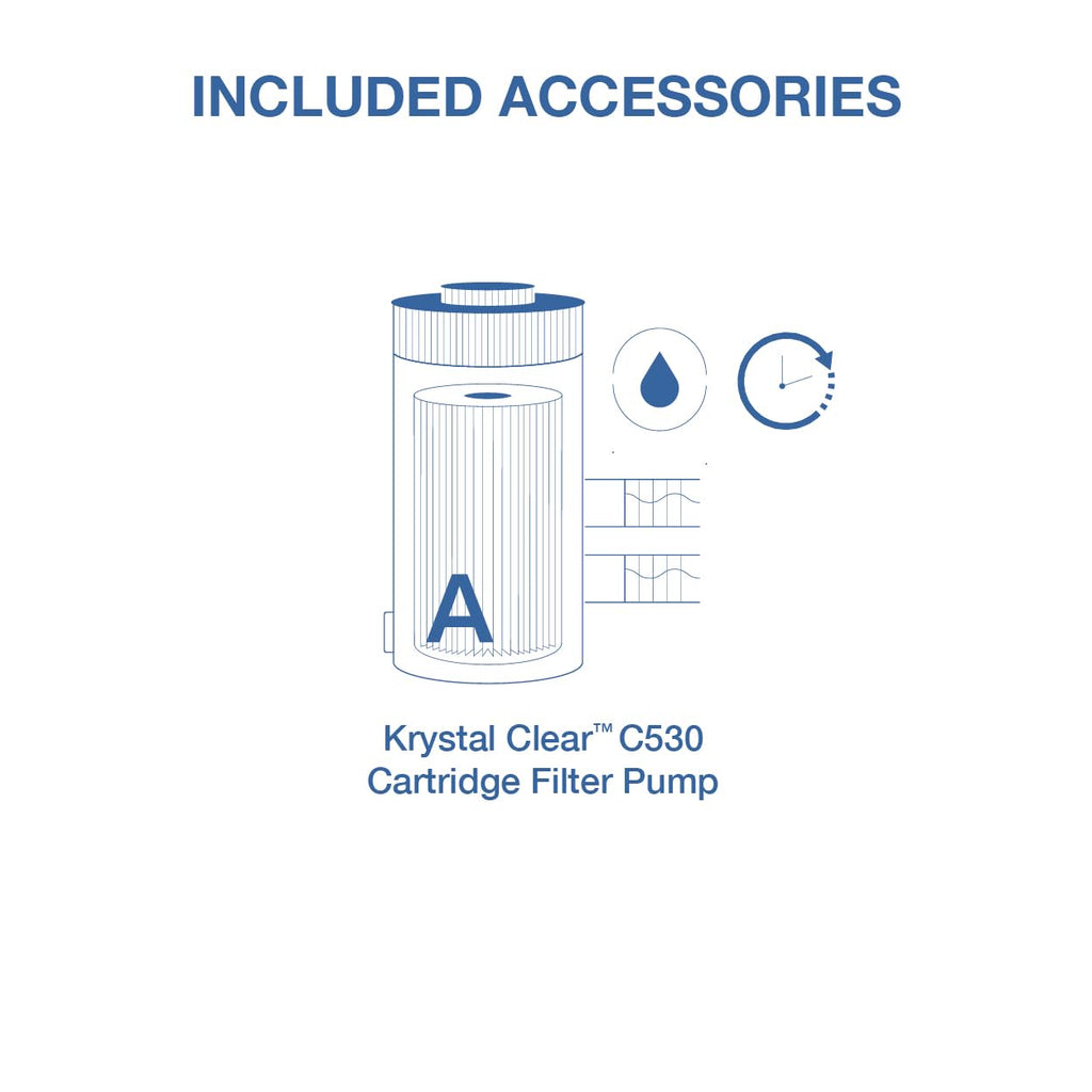 INTEX 26711EP 12Ft X 30In Prism Frame Premium Above Ground Swimming Pool Set with Filter Pump