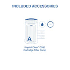 INTEX 26711EP 12Ft X 30In Prism Frame Premium Above Ground Swimming Pool Set with Filter Pump