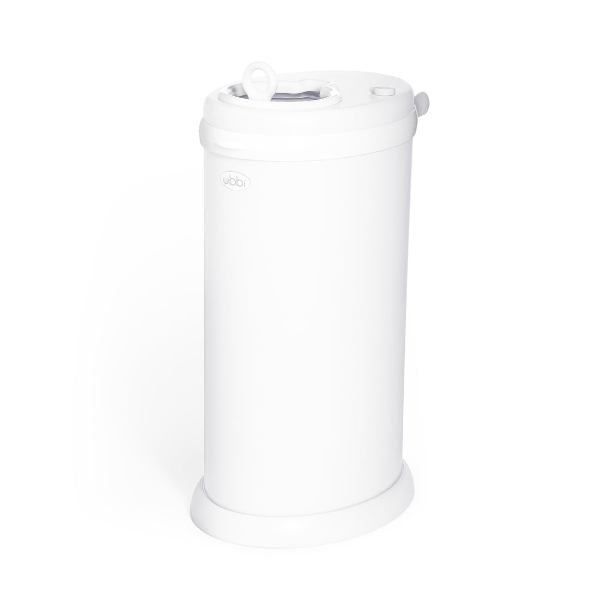 Ubbi Stainless Steel Diaper Pail, No Special Bags, Odor-Locking, White